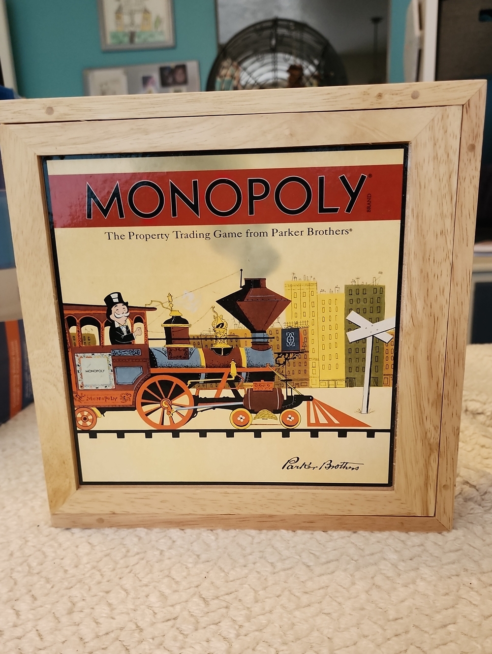 Monopoly Framed Nostalgic Art Game Set - Red, Cream, Black Brand New A